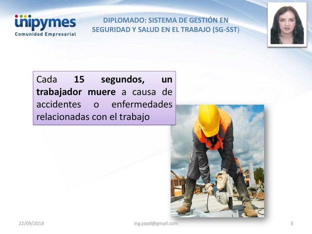 Cada 15 segundos, un trabajador muere a causa de accidentes o enfermedades relacionadas con el trabajo