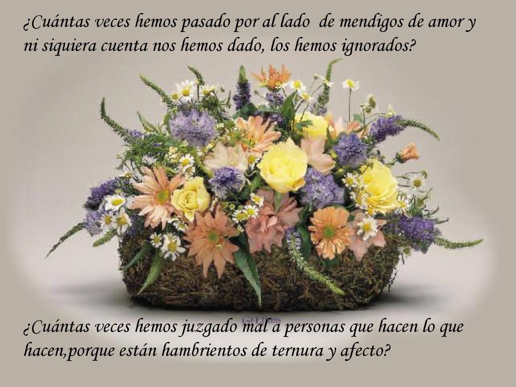 ¿Cuántas veces hemos pasado por al lado de mendigos de amor y