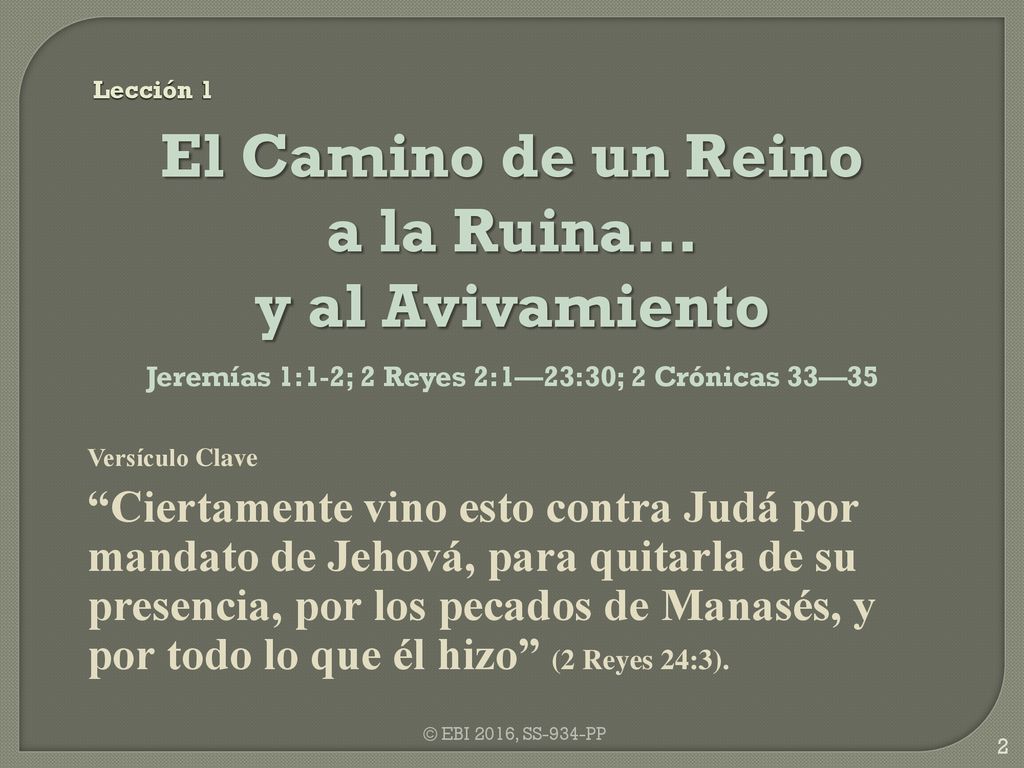 El Camino de un Reino a la Ruina… y al Avivamiento