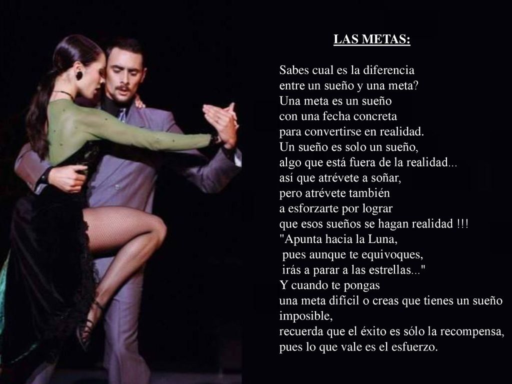 LAS METAS: Sabes cual es la diferencia entre un sueño y una meta