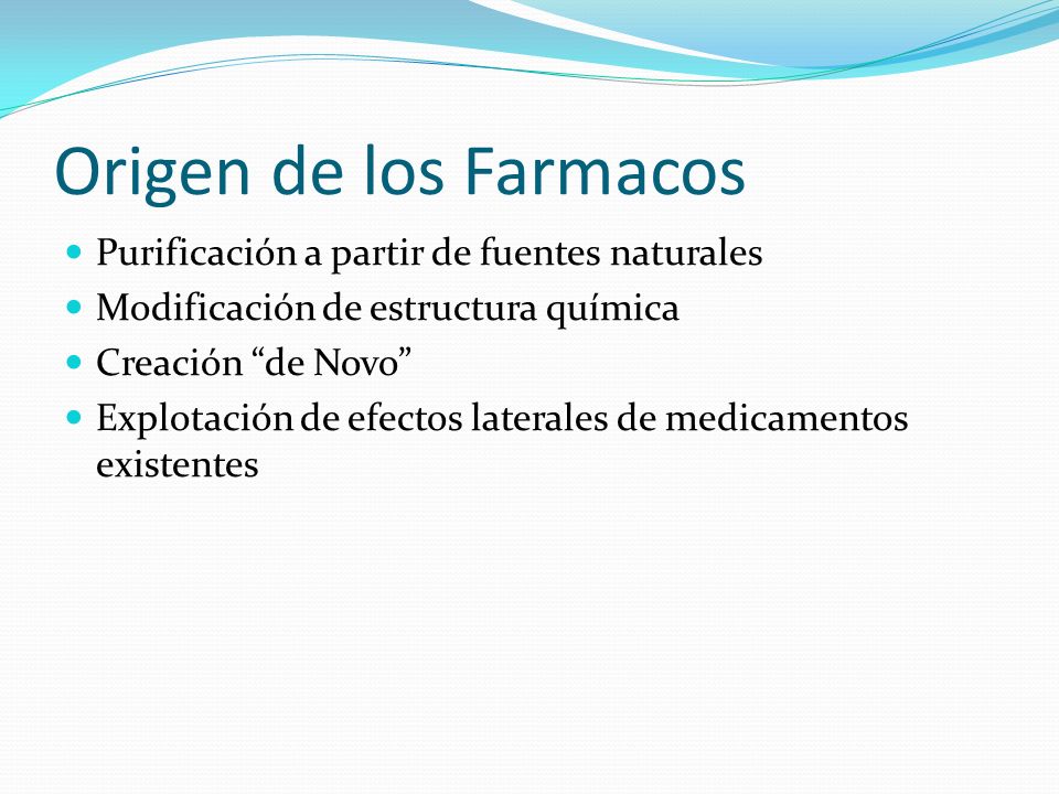 Origen de los Farmacos Purificación a partir de fuentes naturales