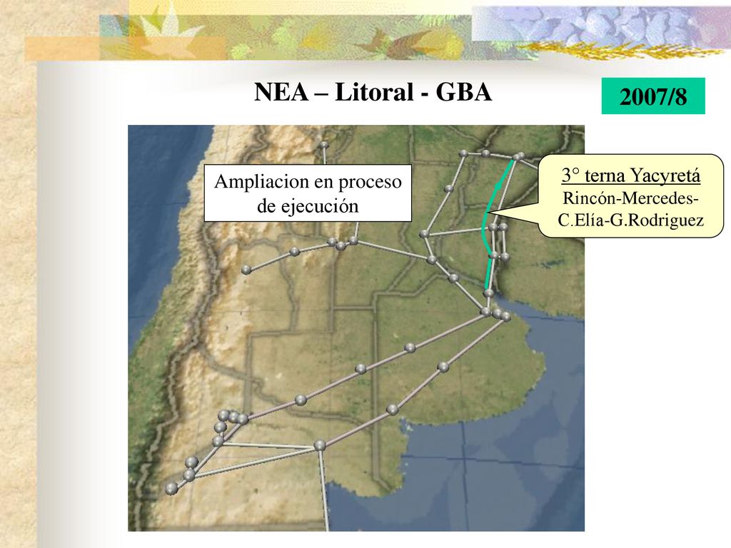 NEA – Litoral - GBA 2007/8 3° terna Yacyretá