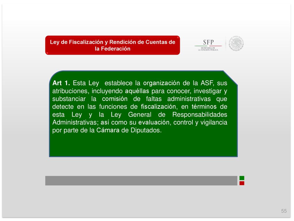 Ley de Fiscalización y Rendición de Cuentas de la Federación