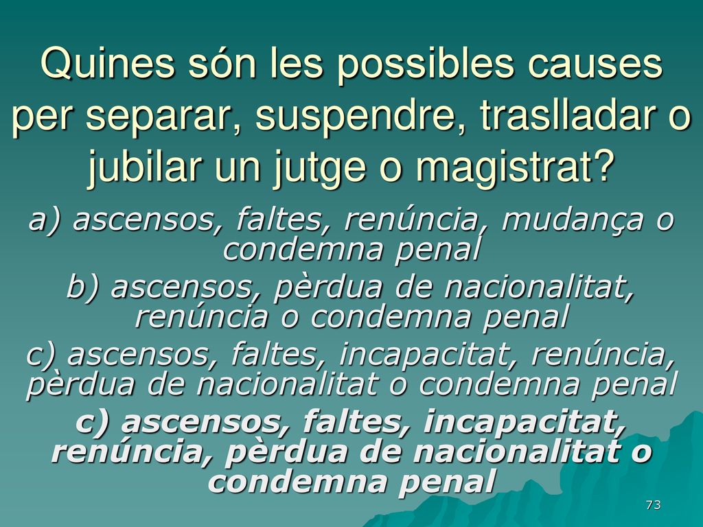 Quines són les possibles causes per separar, suspendre, traslladar o jubilar un jutge o magistrat
