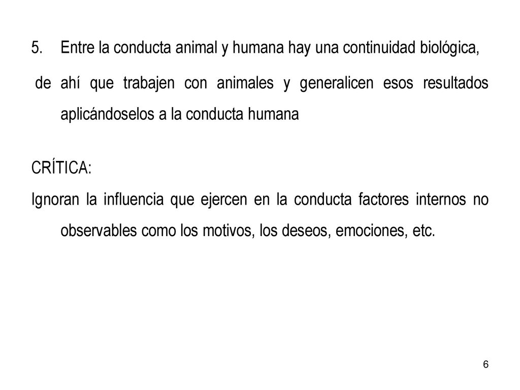 Entre la conducta animal y humana hay una continuidad biológica,