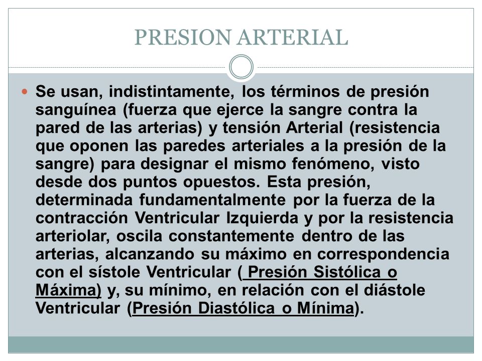 PRESION ARTERIAL