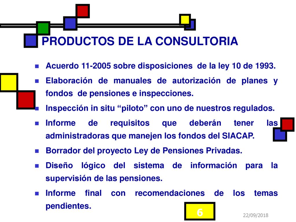 PRODUCTOS DE LA CONSULTORIA