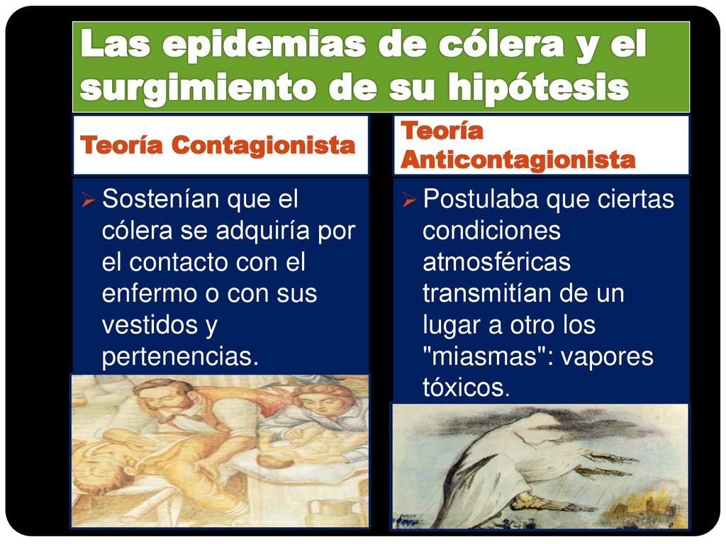 Las epidemias de cólera y el surgimiento de su hipótesis