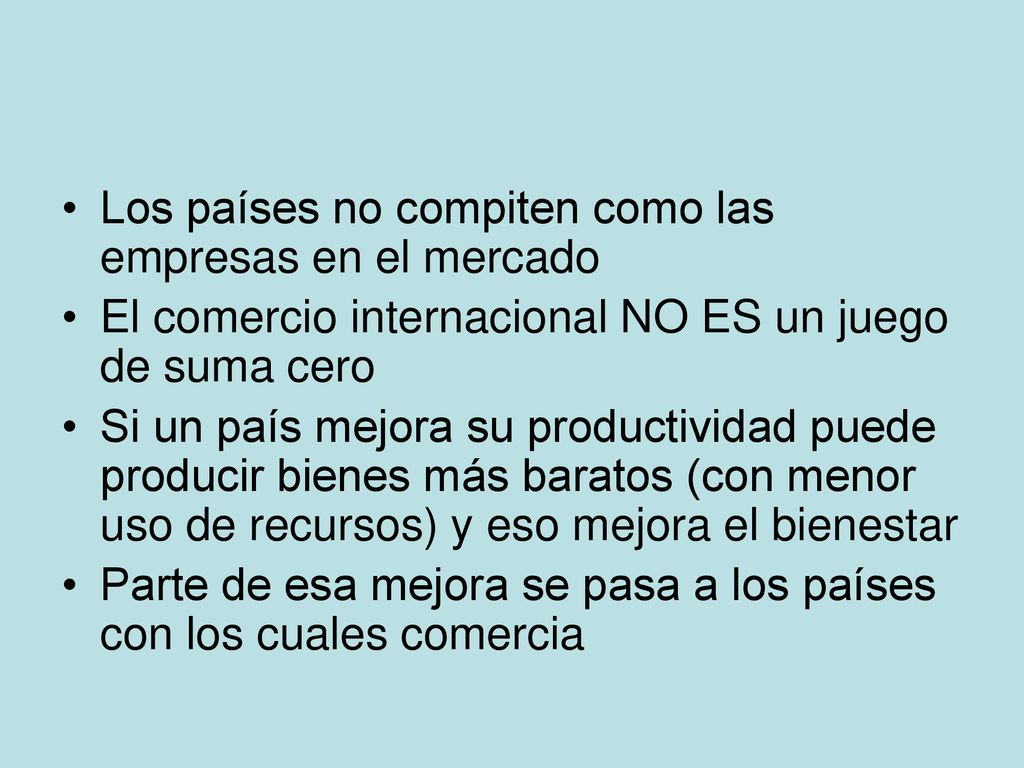 Los países no compiten como las empresas en el mercado