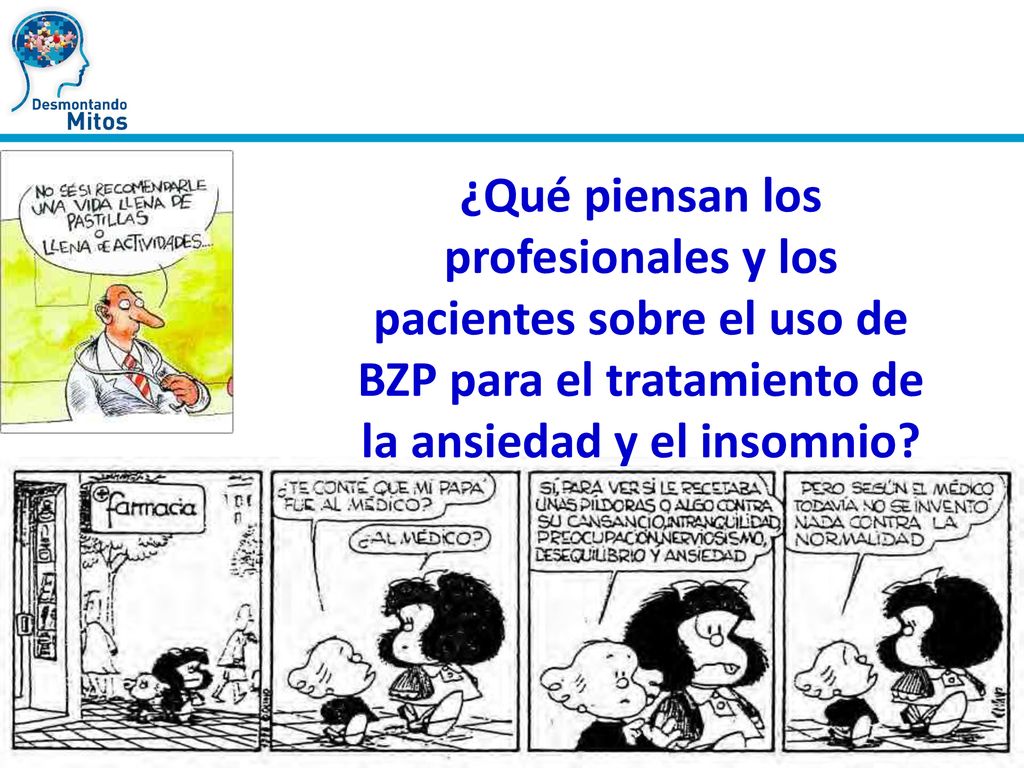 ¿Qué piensan los profesionales y los pacientes sobre el uso de BZP para el tratamiento de la ansiedad y el insomnio