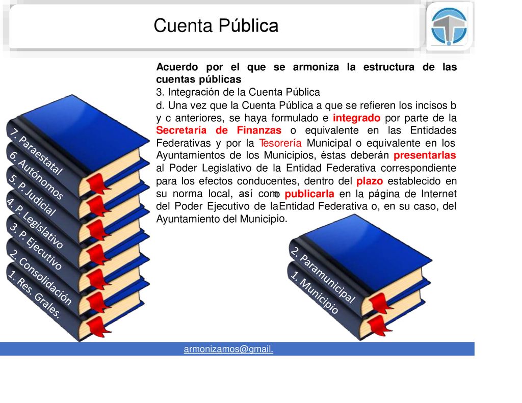 Cuenta Pública Acuerdo por el que se armoniza la estructura de las
