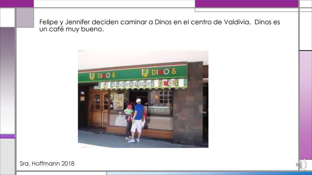 Felipe y Jennifer deciden caminar a Dinos en el centro de Valdivia