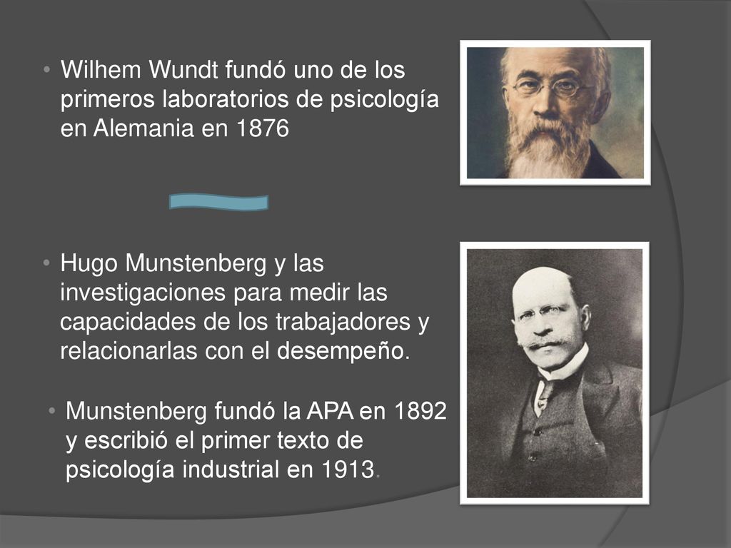 Wilhem Wundt fundó uno de los primeros laboratorios de psicología en Alemania en 1876