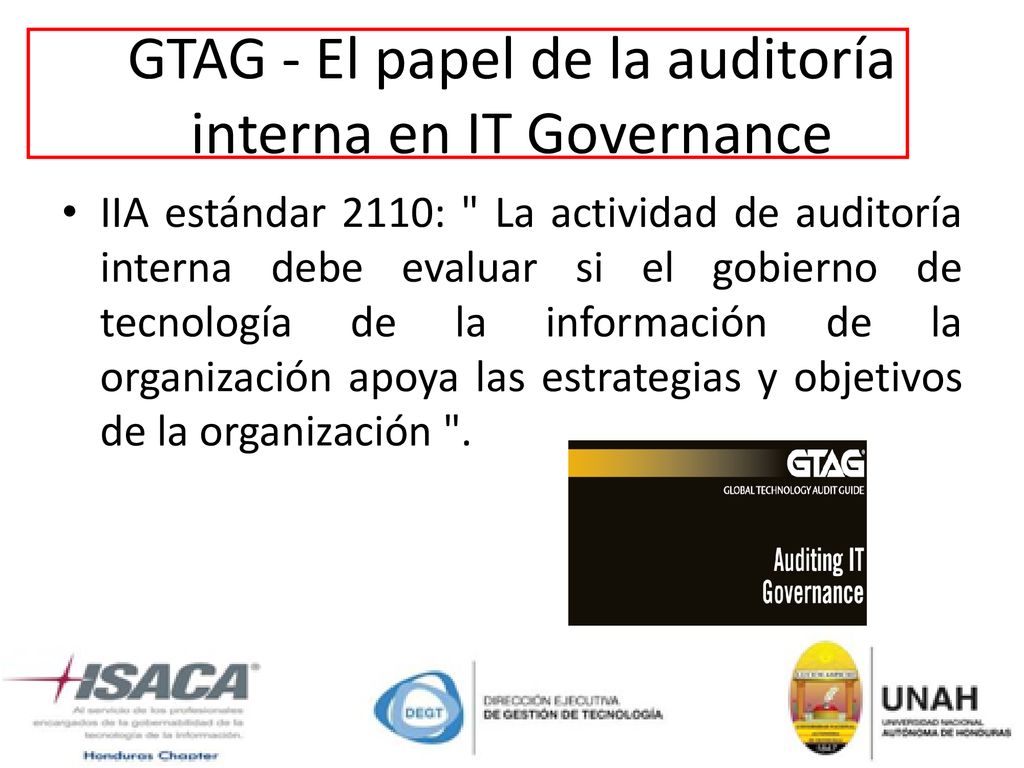 GTAG - El papel de la auditoría interna en IT Governance