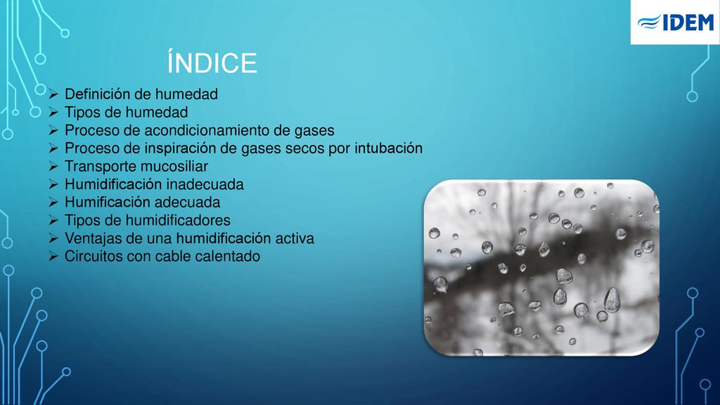 ÍNDICE Definición de humedad Tipos de humedad