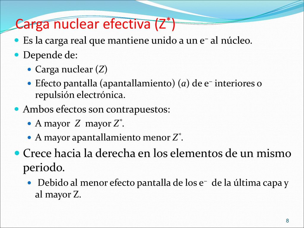Carga nuclear efectiva (Z*)