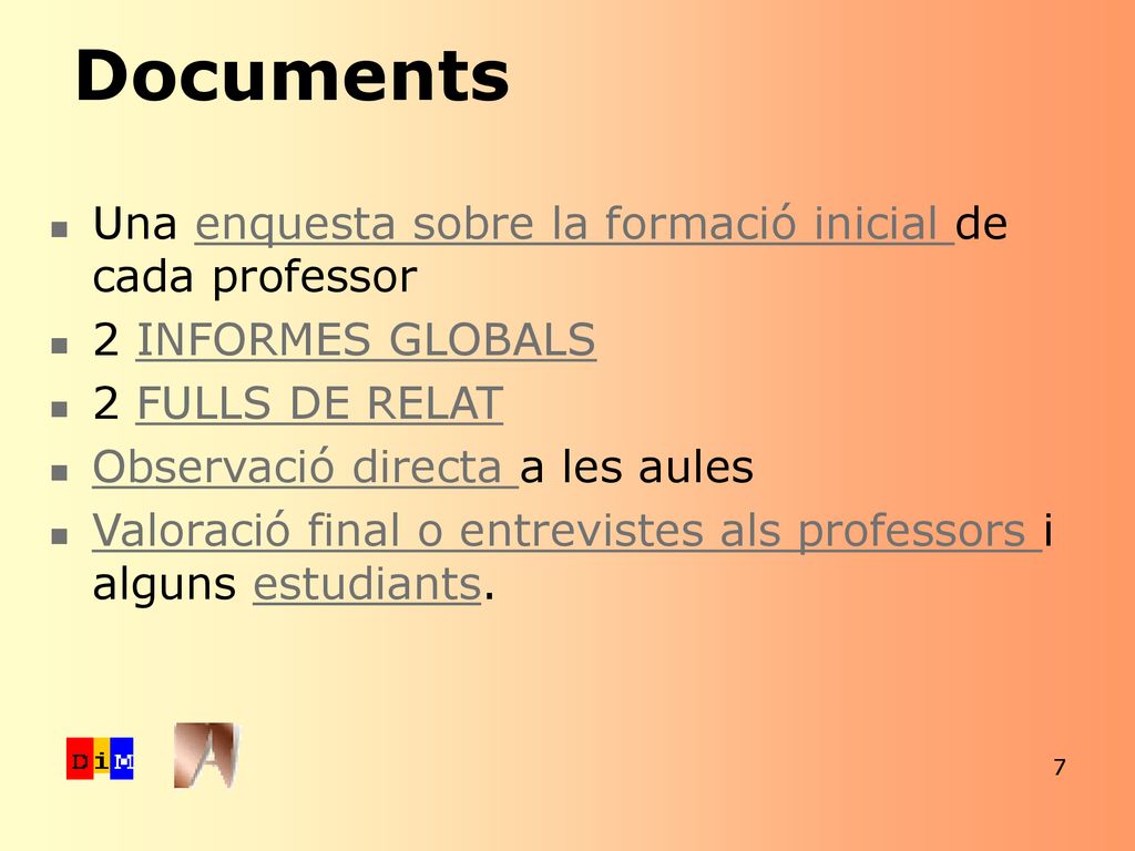 Documents Una enquesta sobre la formació inicial de cada professor