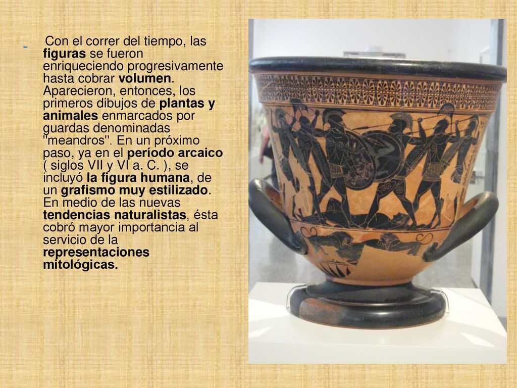 Con el correr del tiempo, las figuras se fueron enriqueciendo progresivamente hasta cobrar volumen.