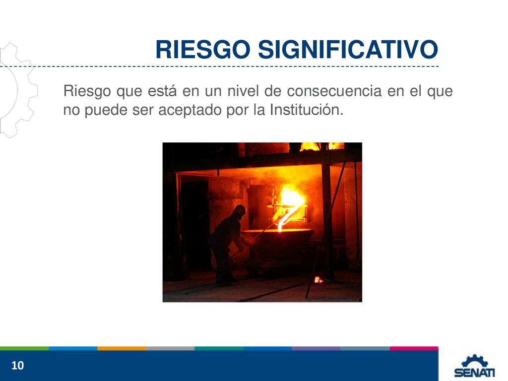 RIESGO SIGNIFICATIVO Riesgo que está en un nivel de consecuencia en el que no puede ser aceptado por la Institución.