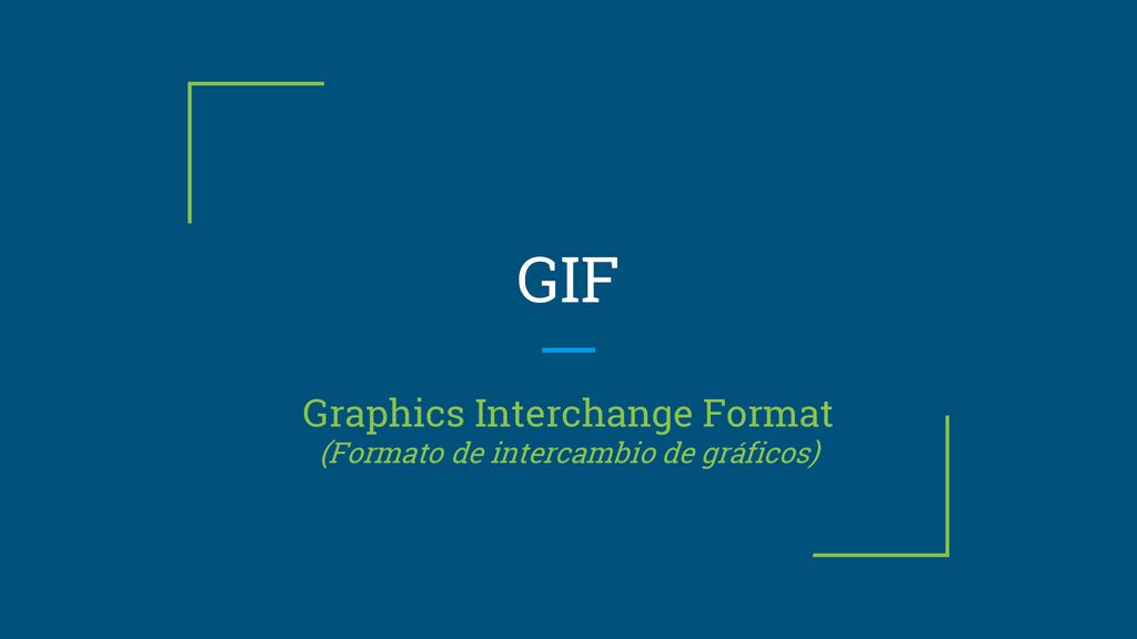 Graphics Interchange Format (Formato de intercambio de gráficos)