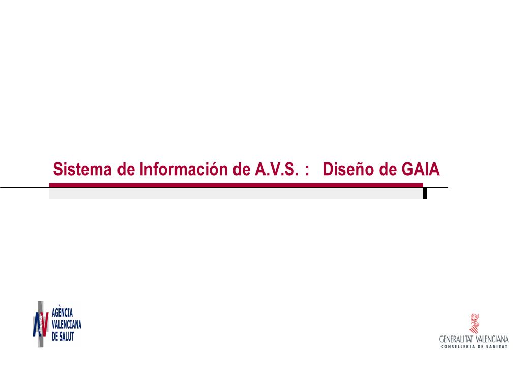 Sistema de Información de A.V.S. : Diseño de GAIA