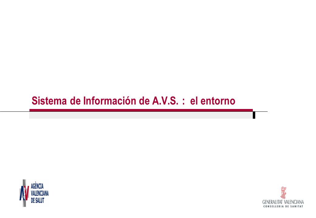 Sistema de Información de A.V.S. : el entorno