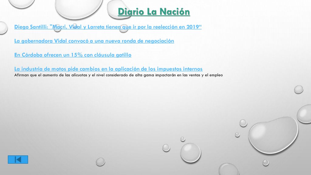 Diario La Nación Diego Santilli: Macri, Vidal y Larreta tienen que ir por la reelección en 2019