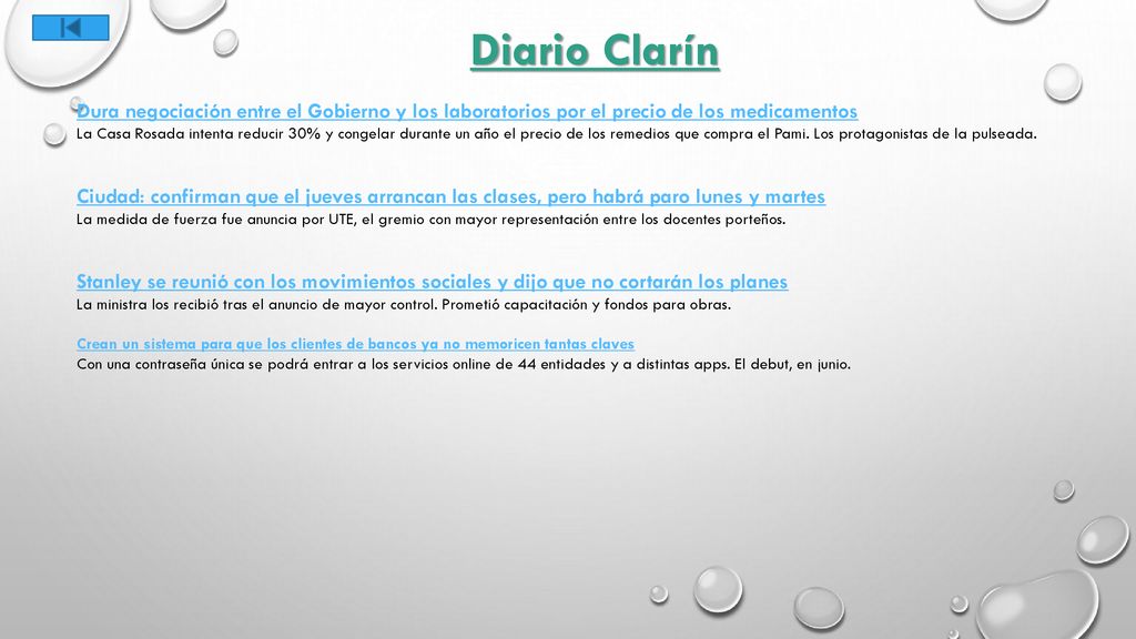 Diario Clarín Dura negociación entre el Gobierno y los laboratorios por el precio de los medicamentos.