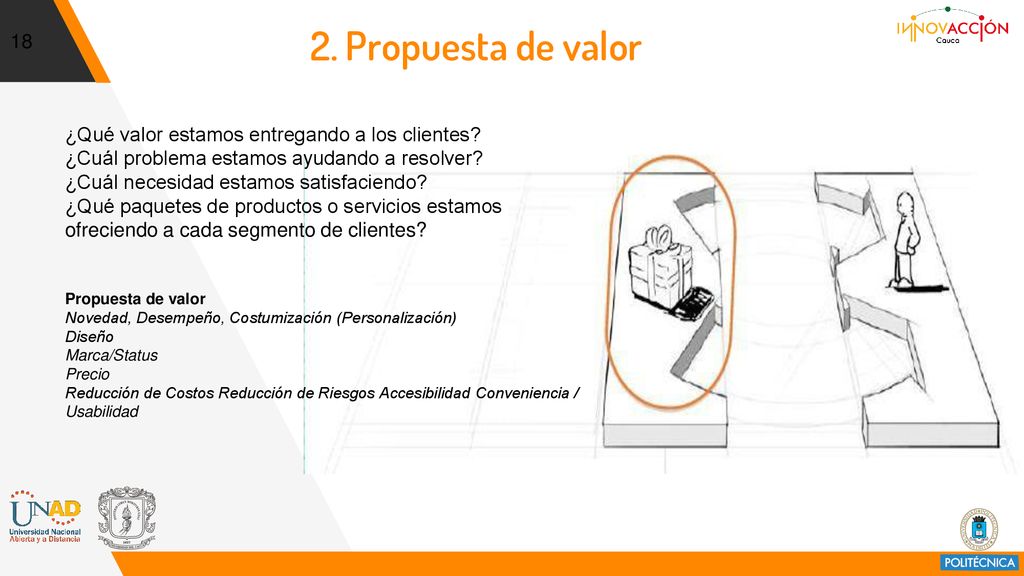 2. Propuesta de valor ¿Qué valor estamos entregando a los clientes
