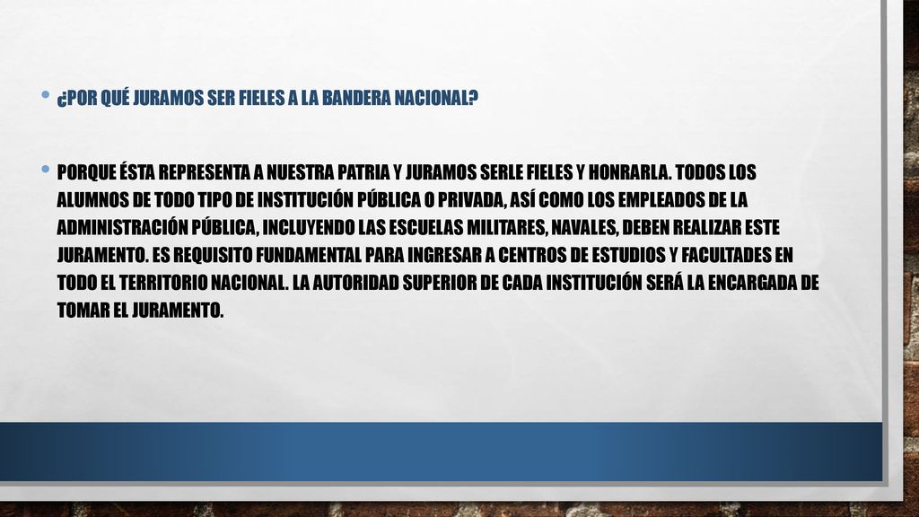 ¿Por qué juramos ser fieles a la Bandera Nacional