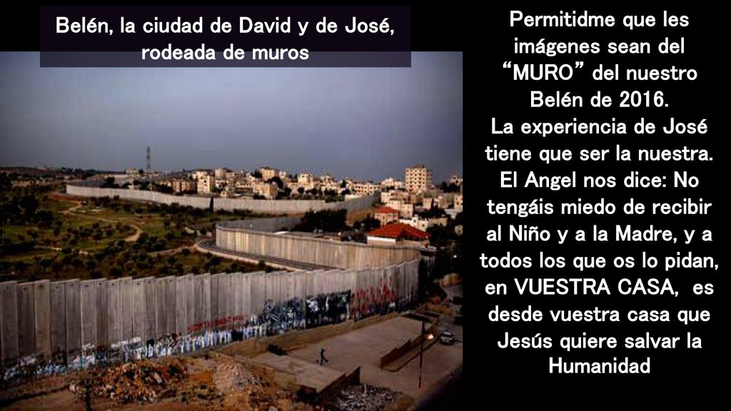 Permitidme que les imágenes sean del MURO del nuestro Belén de 2016.