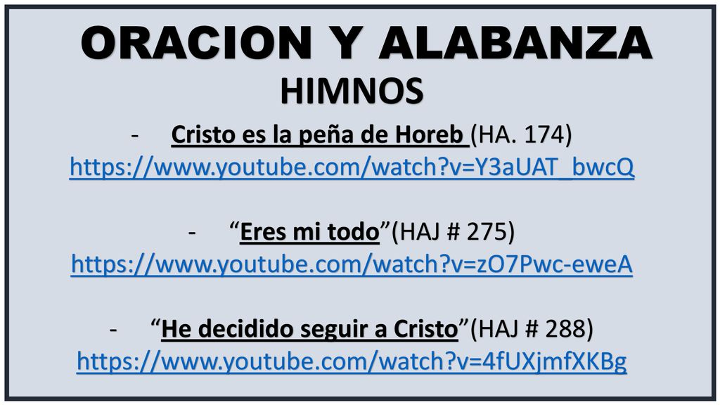 ORACION Y ALABANZA HIMNOS Cristo es la peña de Horeb (HA. 174)