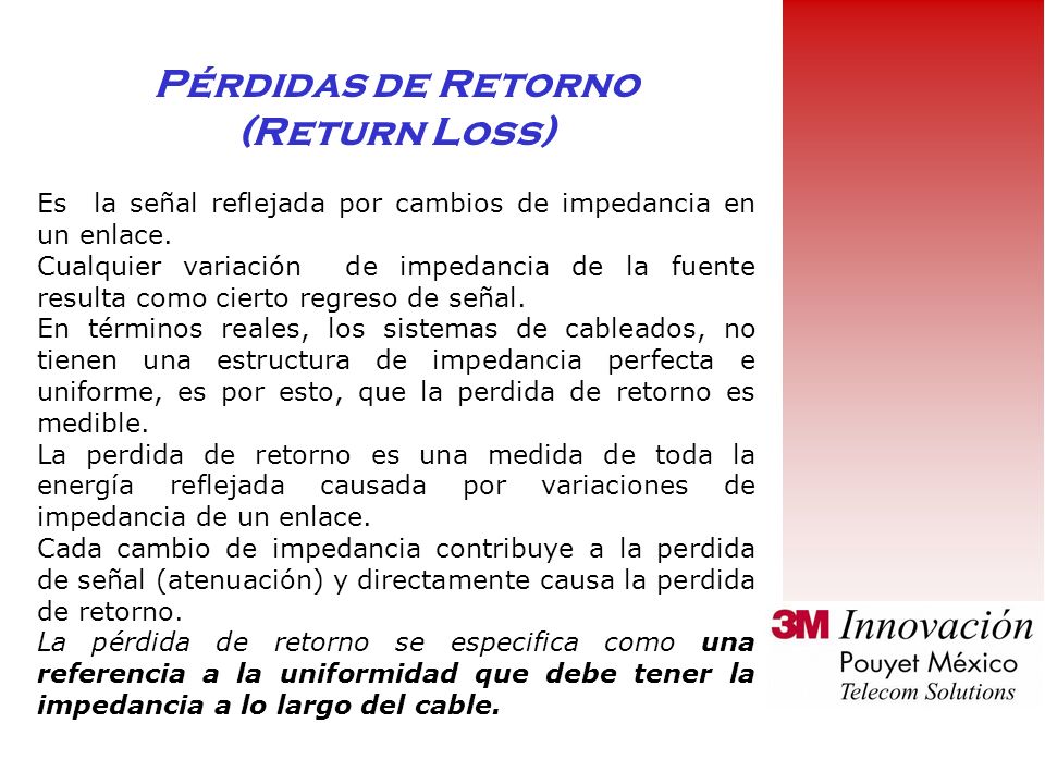 Pérdidas de Retorno (Return Loss)