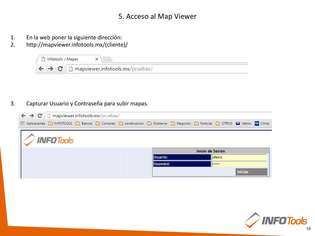 5. Acceso al Map Viewer En la web poner la siguiente dirección: