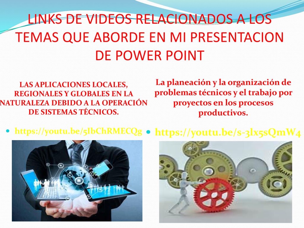 LINKS DE VIDEOS RELACIONADOS A LOS TEMAS QUE ABORDE EN MI PRESENTACION DE POWER POINT