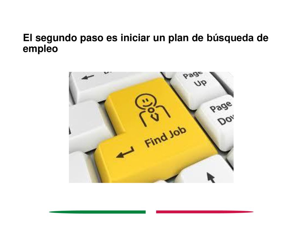 El segundo paso es iniciar un plan de búsqueda de empleo