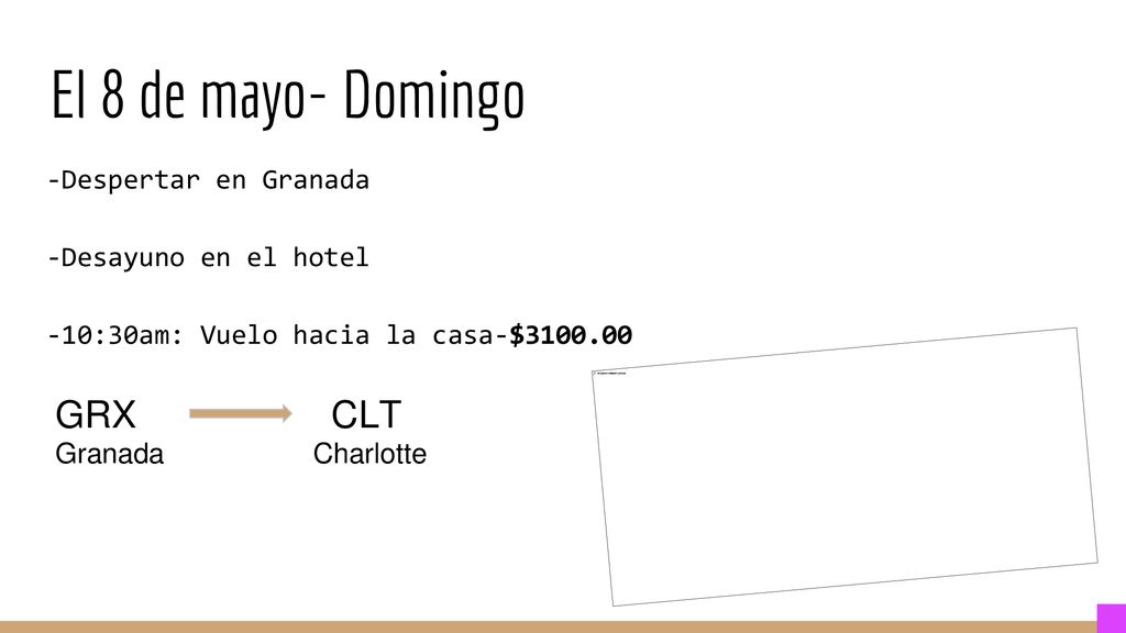 El 8 de mayo- Domingo GRX CLT -Despertar en Granada