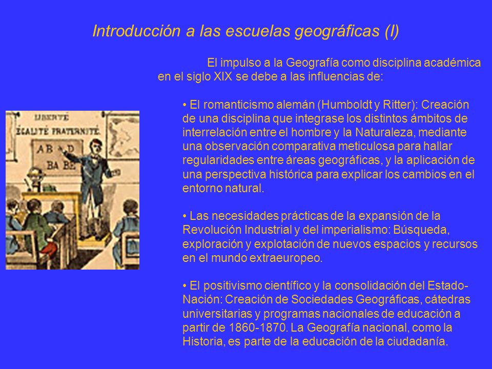 Introducción a las escuelas geográficas (I)