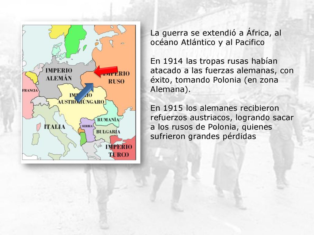 La guerra se extendió a África, al océano Atlántico y al Pacifico