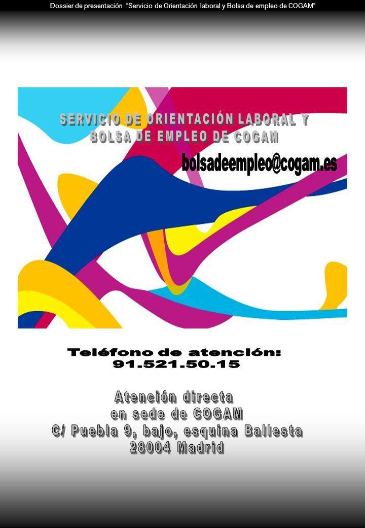 SERVICIO DE ORIENTACIÓN LABORAL Y BOLSA DE EMPLEO DE COGAM