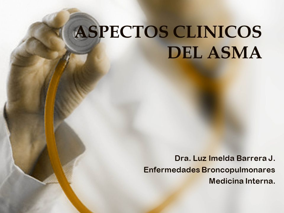 ASPECTOS CLINICOS DEL ASMA