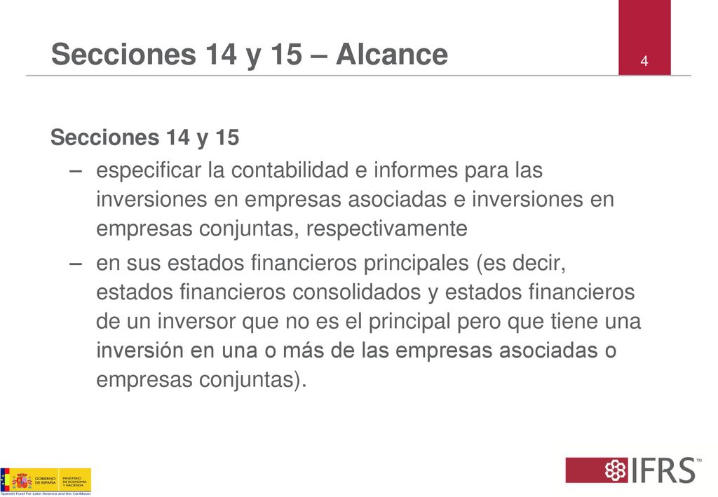 Secciones 14 y 15 – Alcance 4. Secciones 14 y 15.