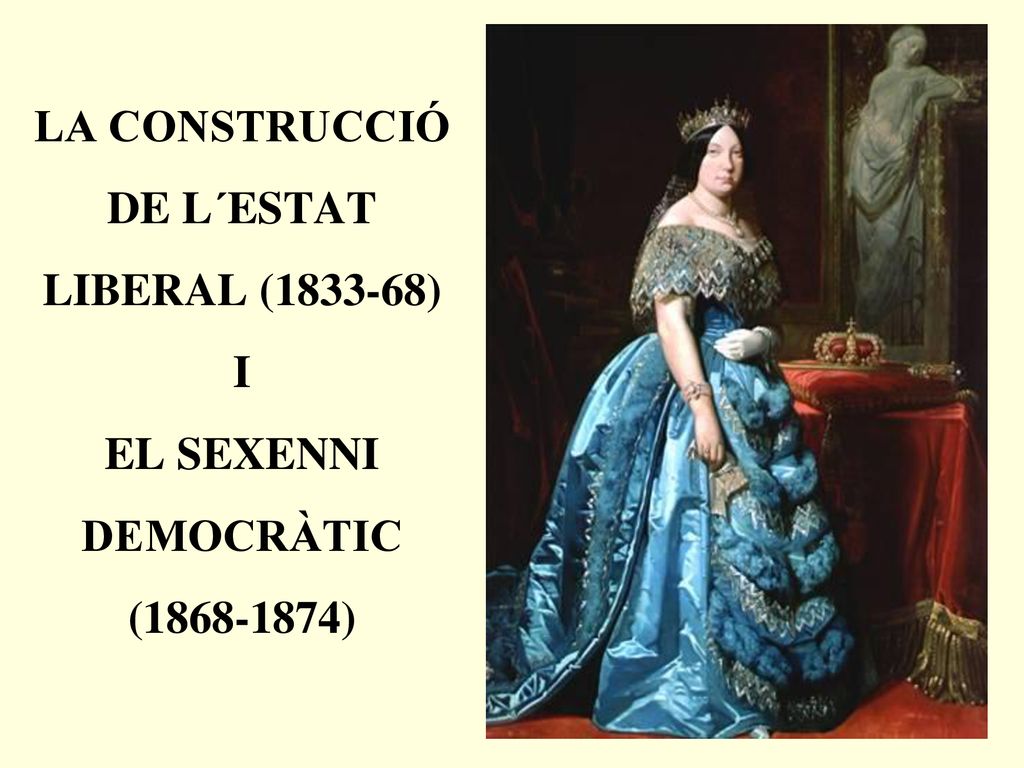 LA CONSTRUCCIÓ DE L´ESTAT LIBERAL ( ) I EL SEXENNI DEMOCRÀTIC ( )