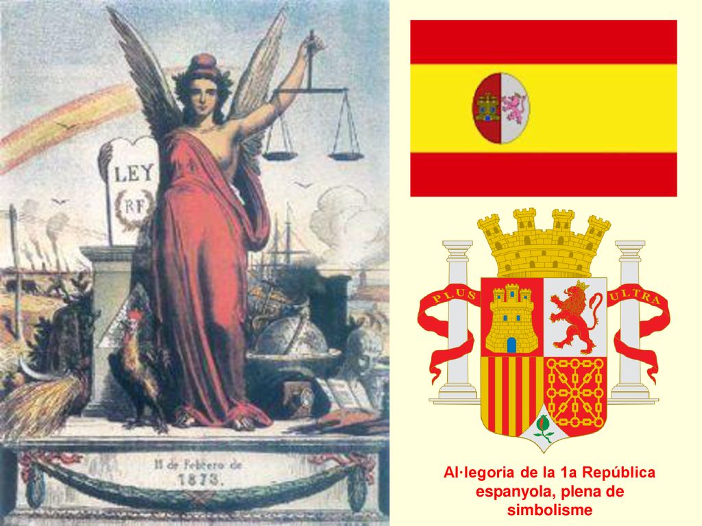 Al·legoria de la 1a República espanyola, plena de simbolisme