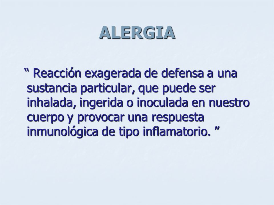 ALERGIA
