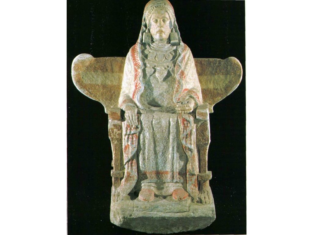 Dama de Baza. Piedra caliza estucada y pintada. Siglo IV a. C