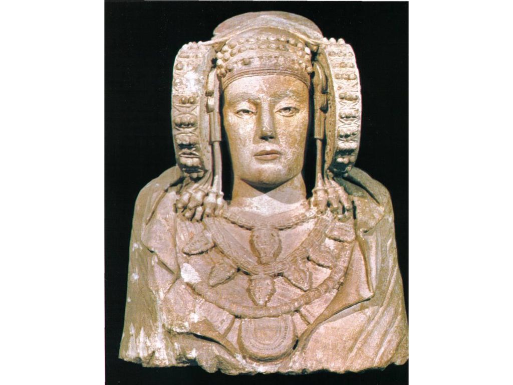 Dama de Elche. Piedra caliza pintada. Siglo V a. C. Arte Ibérico