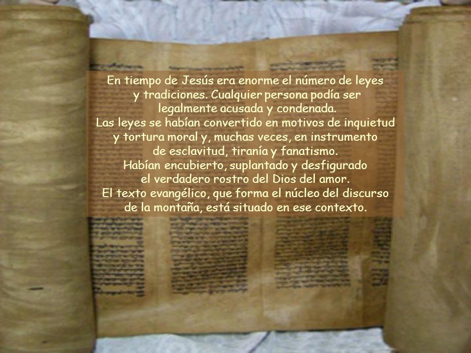 En tiempo de Jesús era enorme el número de leyes y tradiciones