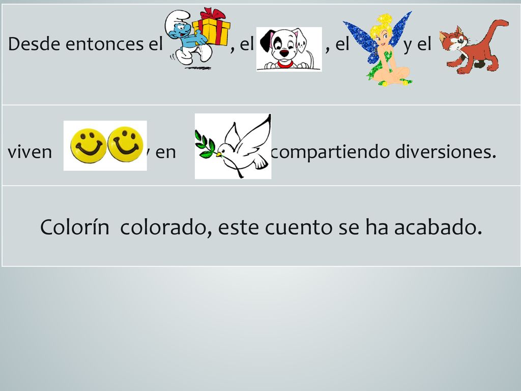 Colorín colorado, este cuento se ha acabado.