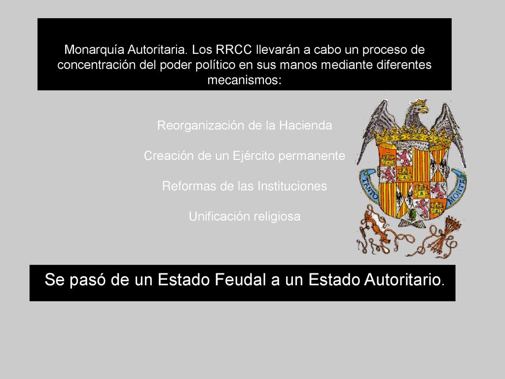 Se pasó de un Estado Feudal a un Estado Autoritario.